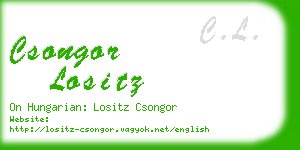 csongor lositz business card